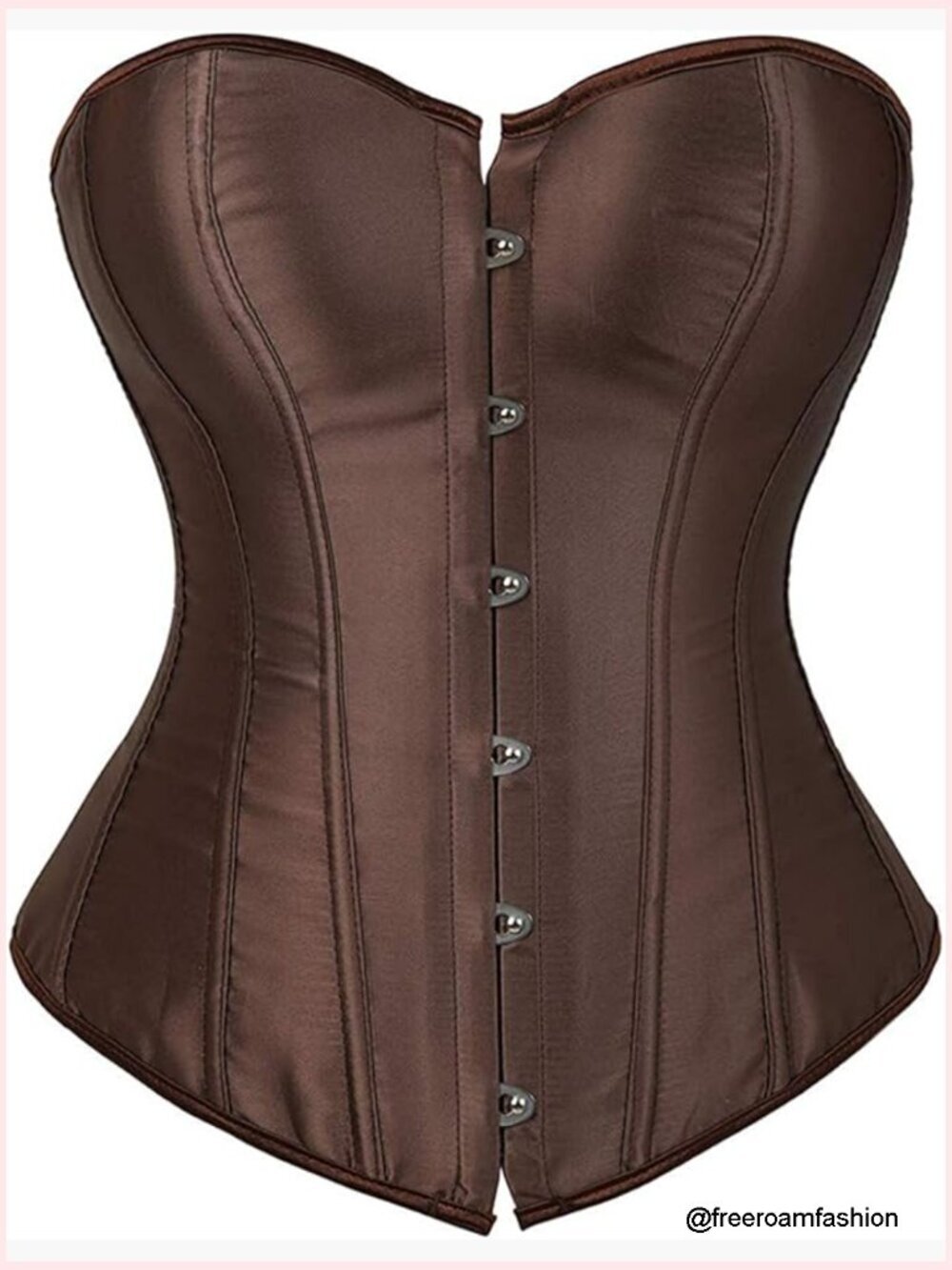 Sexy Boned Overbust Shaper Push Up Bodysuit Lace Up Corset Top
